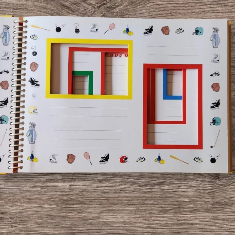 New Seasons Sports Photo Memory Keeper Album for Kids w/pockets
